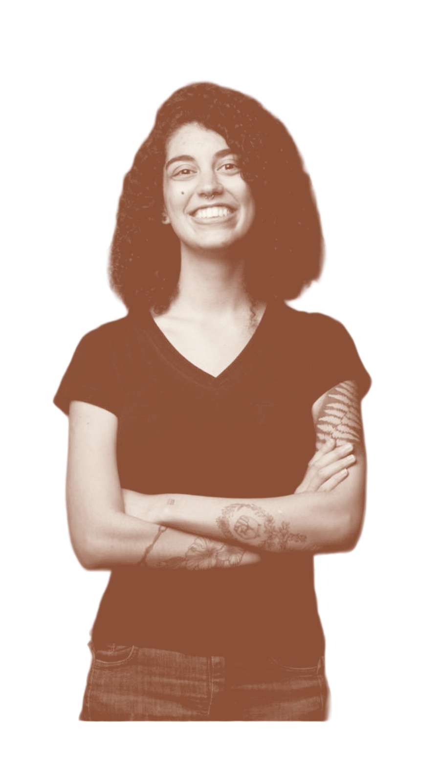 Retrato de Julia Oliveira, fundadora da Bicho do Mato.